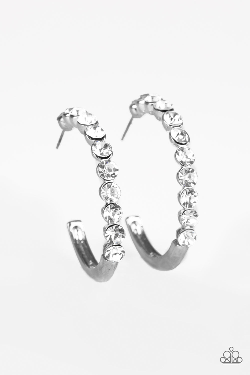 Paparazzi Earrings - My Kind Of Shine - White