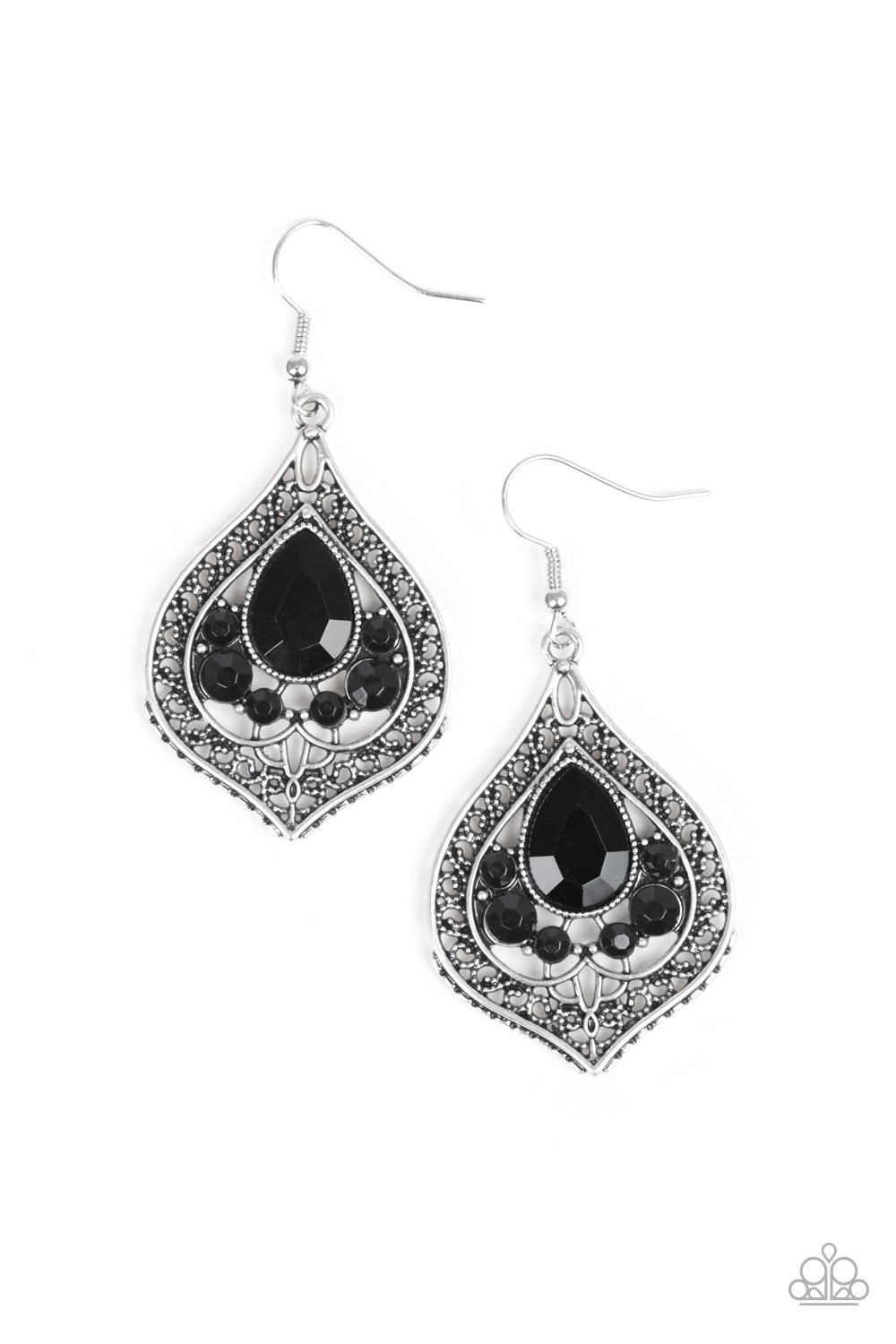 Paparazzi earring - Malibu Mama - Black
