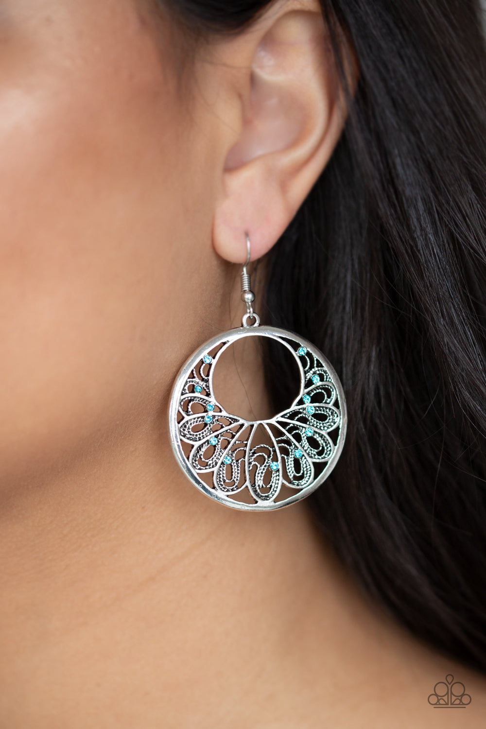 Paparazzi Earrings - Fancy That - Blue