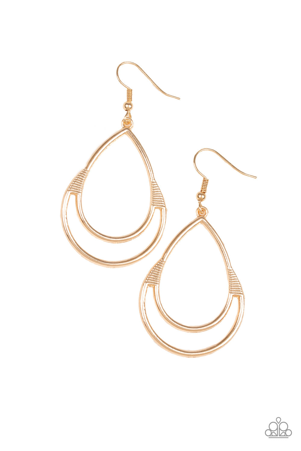 Paparazzi Earrings - Simple Glisten - Gold