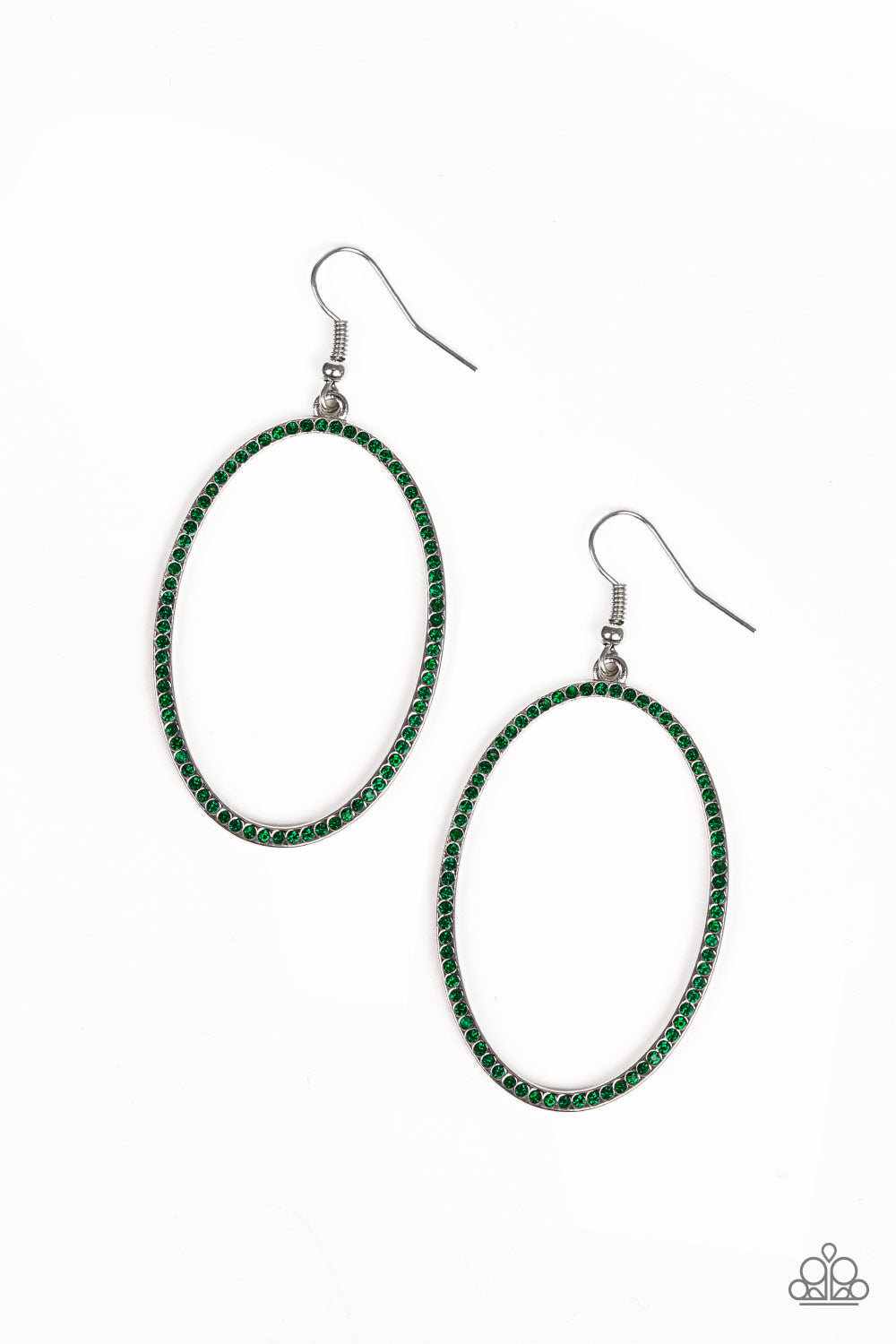 Paparazzi earring - Dazzle On Demand - Green