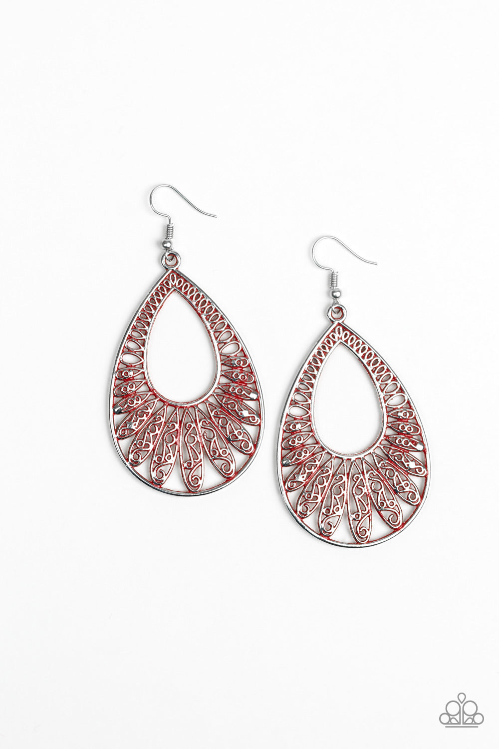 Paparazzi earring - Flamingo Flamenco - Red