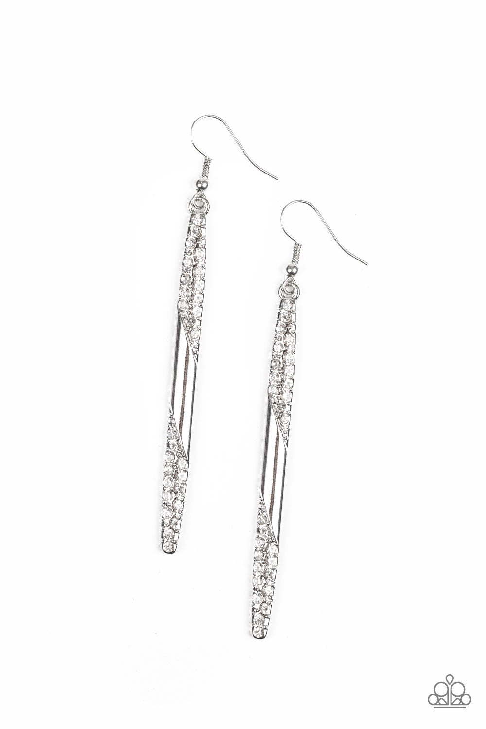 Paparazzi earring - Award Show Attitude - White