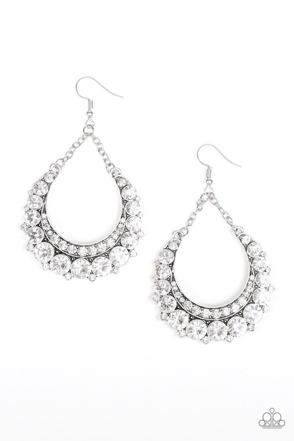 Paparazzi earring - Once In A SHOWTIME - White