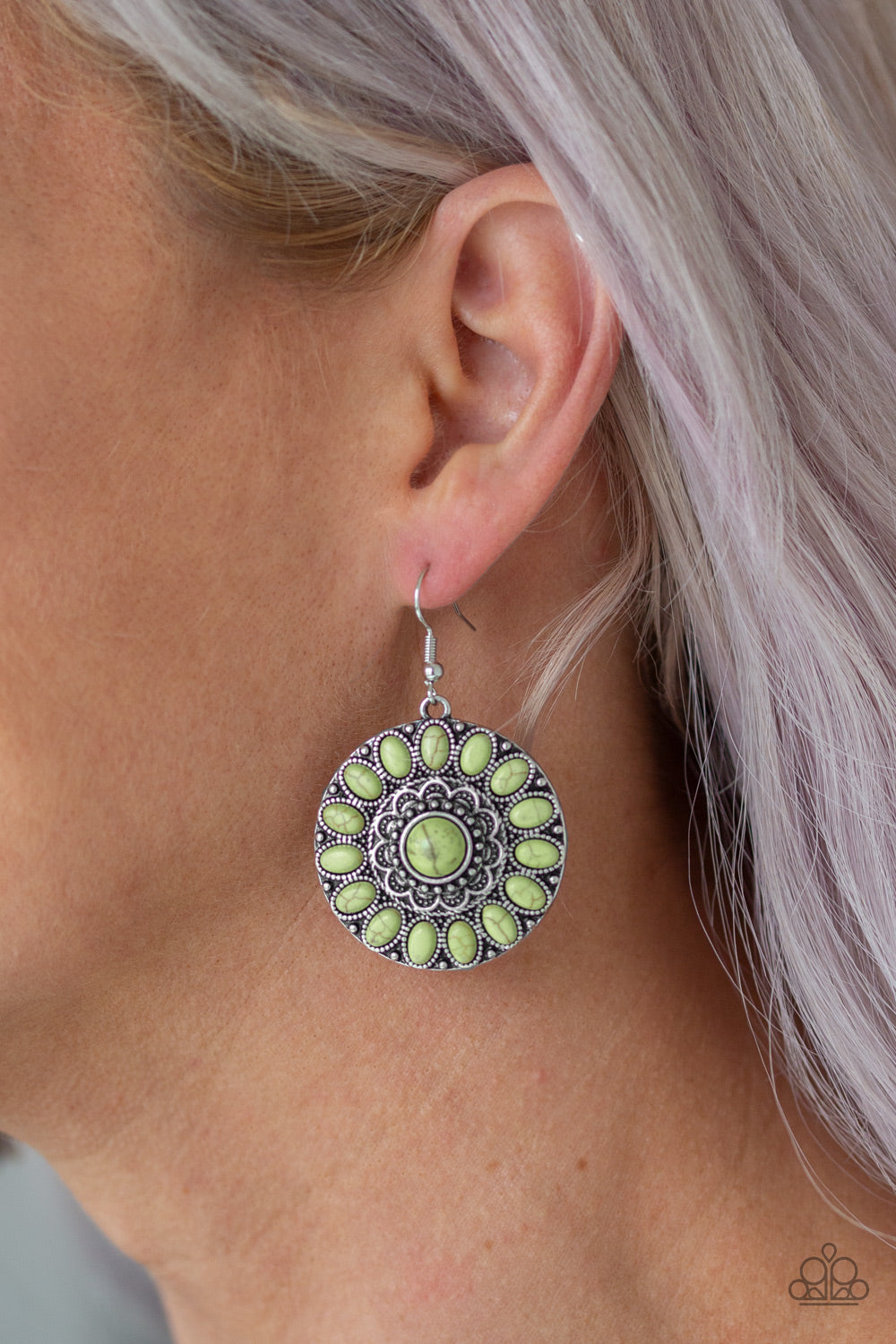 Paparazzi Earrings - Desert Palette - Green
