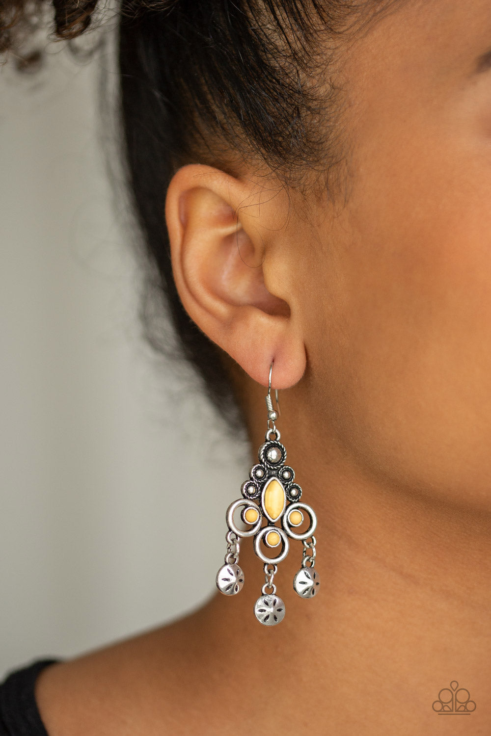 Paparazzi Earrings - Southern Expressions - Yellow