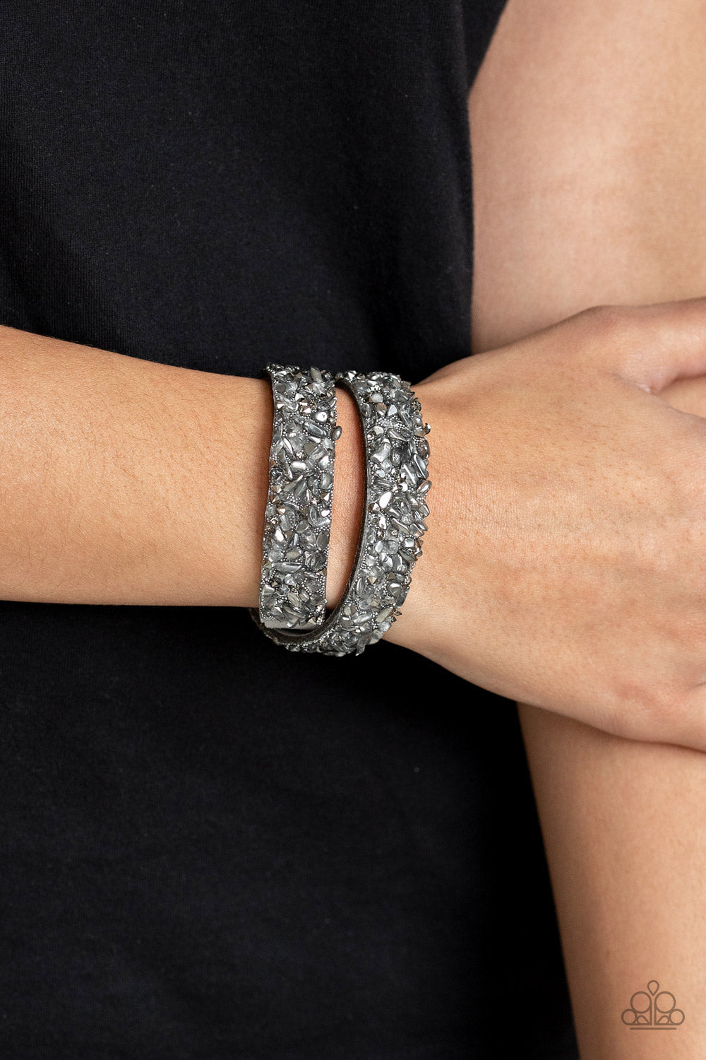 Paparazzi Urban Collection bracelet - CRUSH To Conclusions - Silver