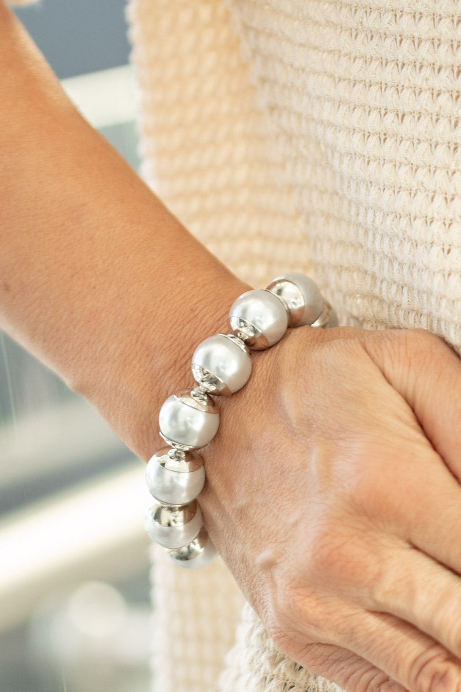 Paparazzi Bracelets - One Woman Show-STOPPER - Silver