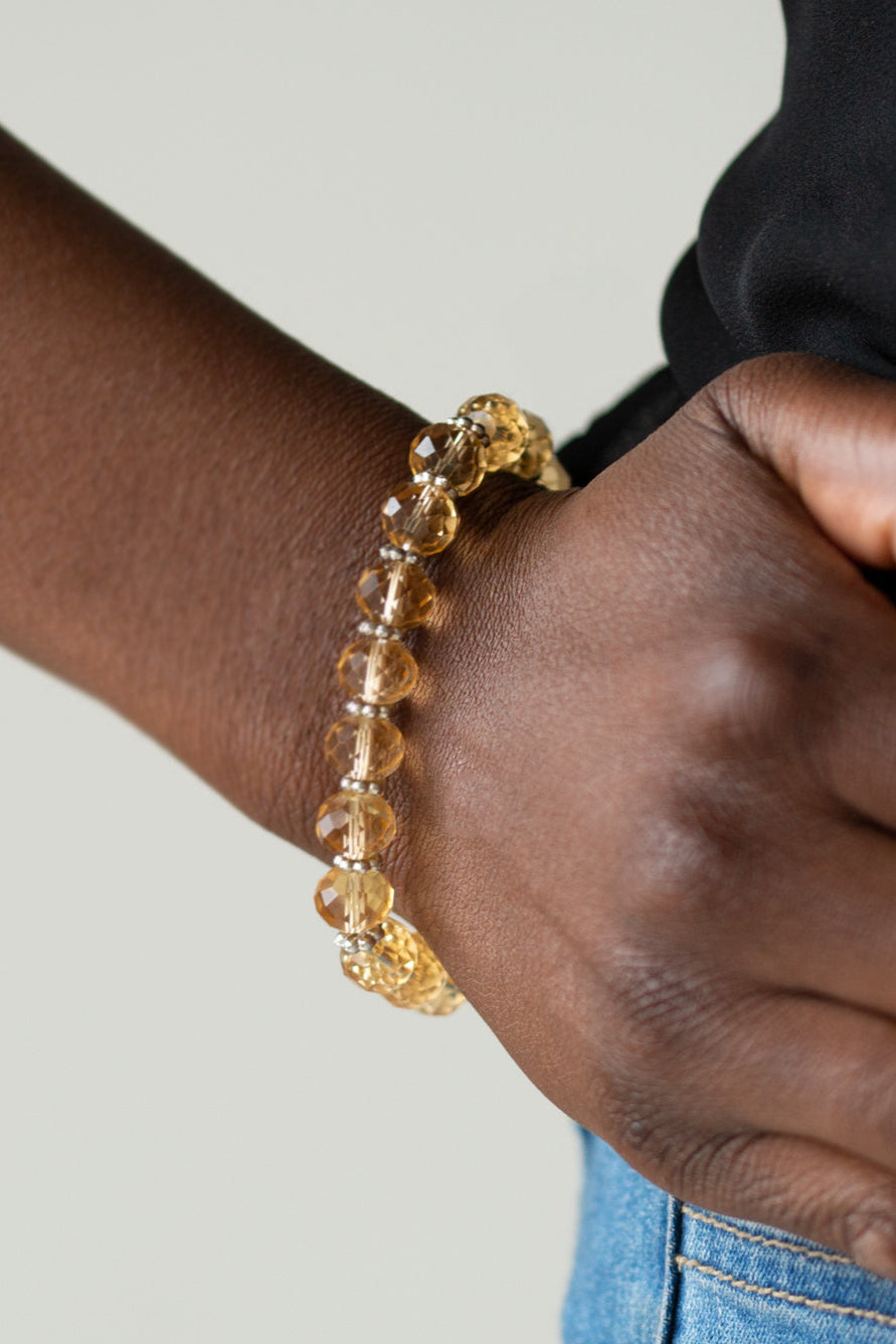 Paparazzi Bracelets - Crystal Candelabras - Gold