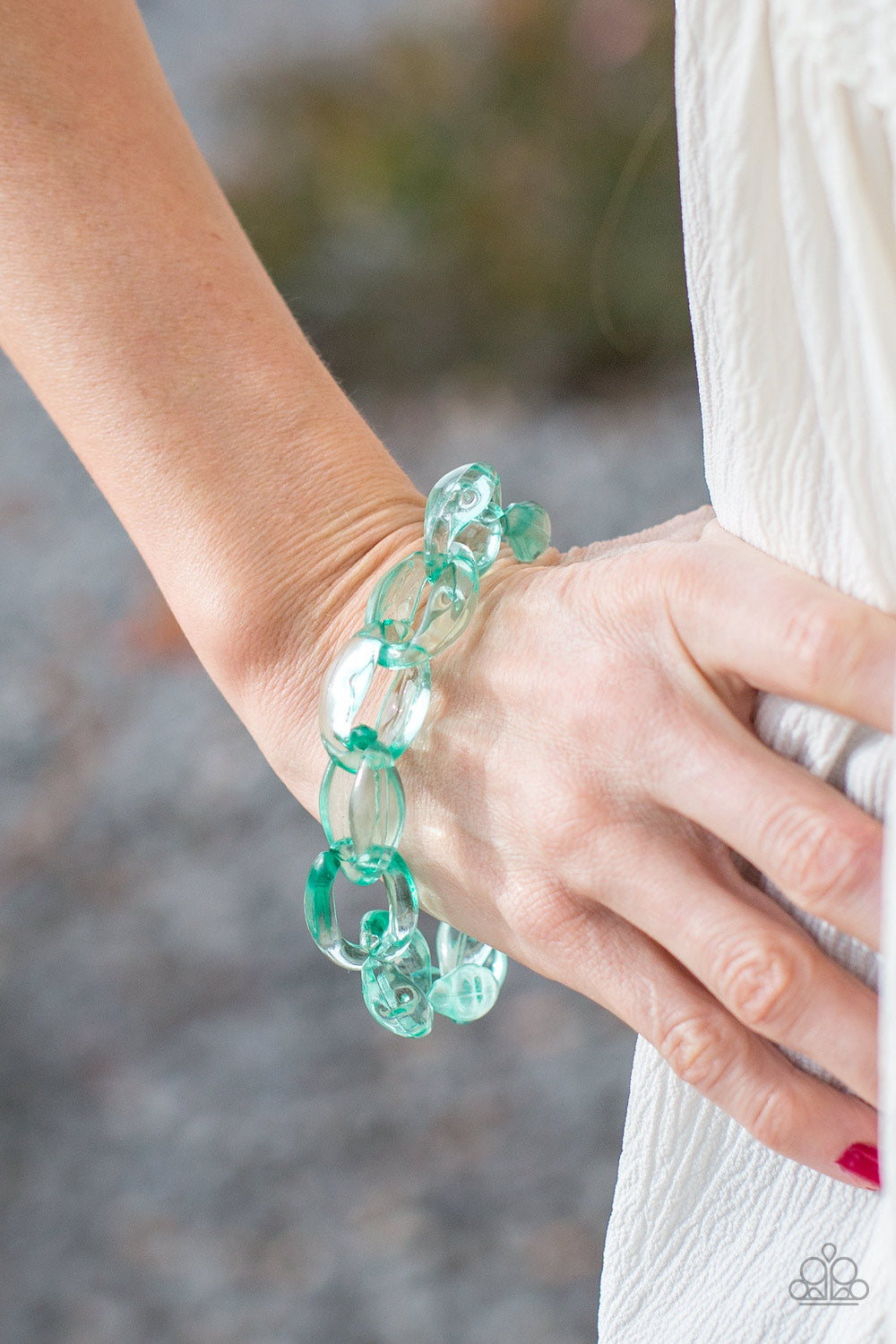 Paparazzi Bracelets - Ice Ice Baby - Green