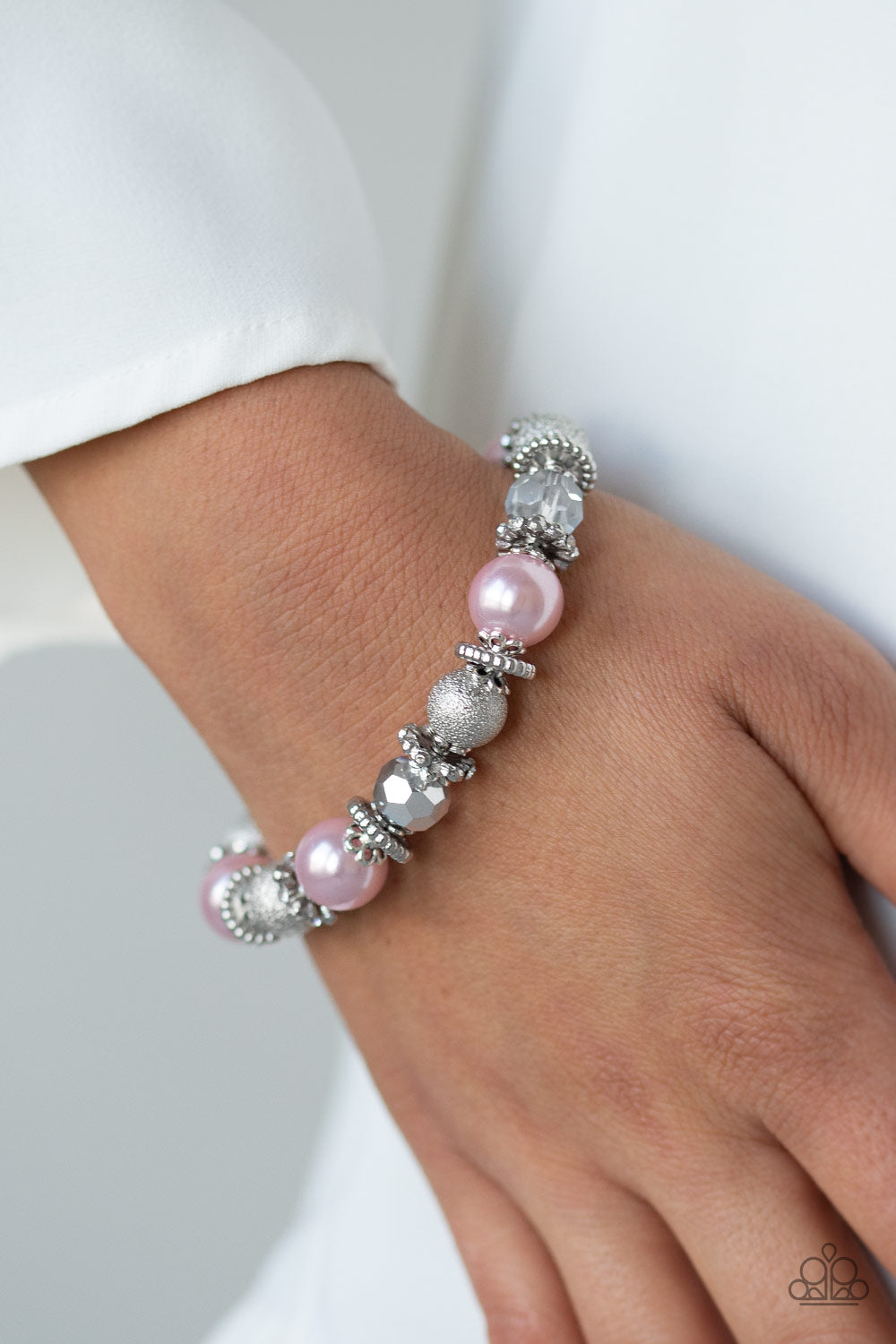 Paparazzi Bracelets - Sparkling Conversation - Pink