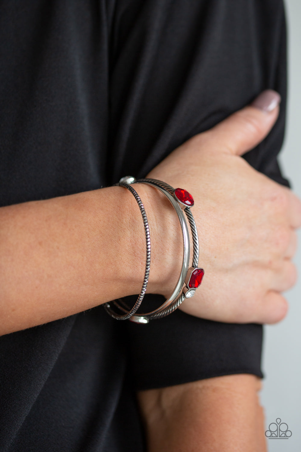 Paparazzi Bracelets - City Slicker Sleek - Red