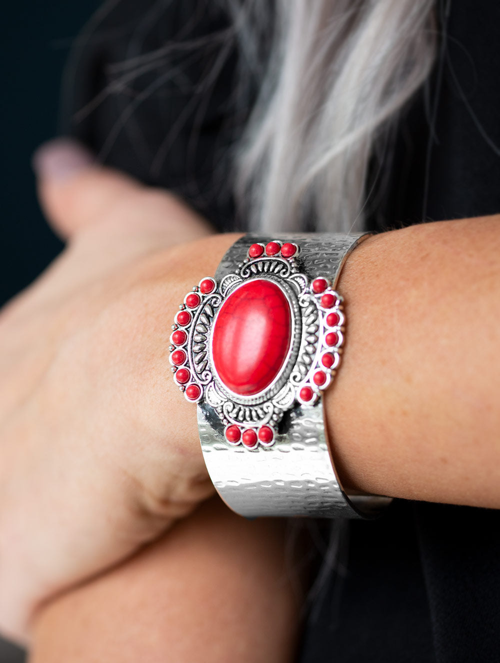 Paparazzi Bracelets - Canyon Crafted - Red