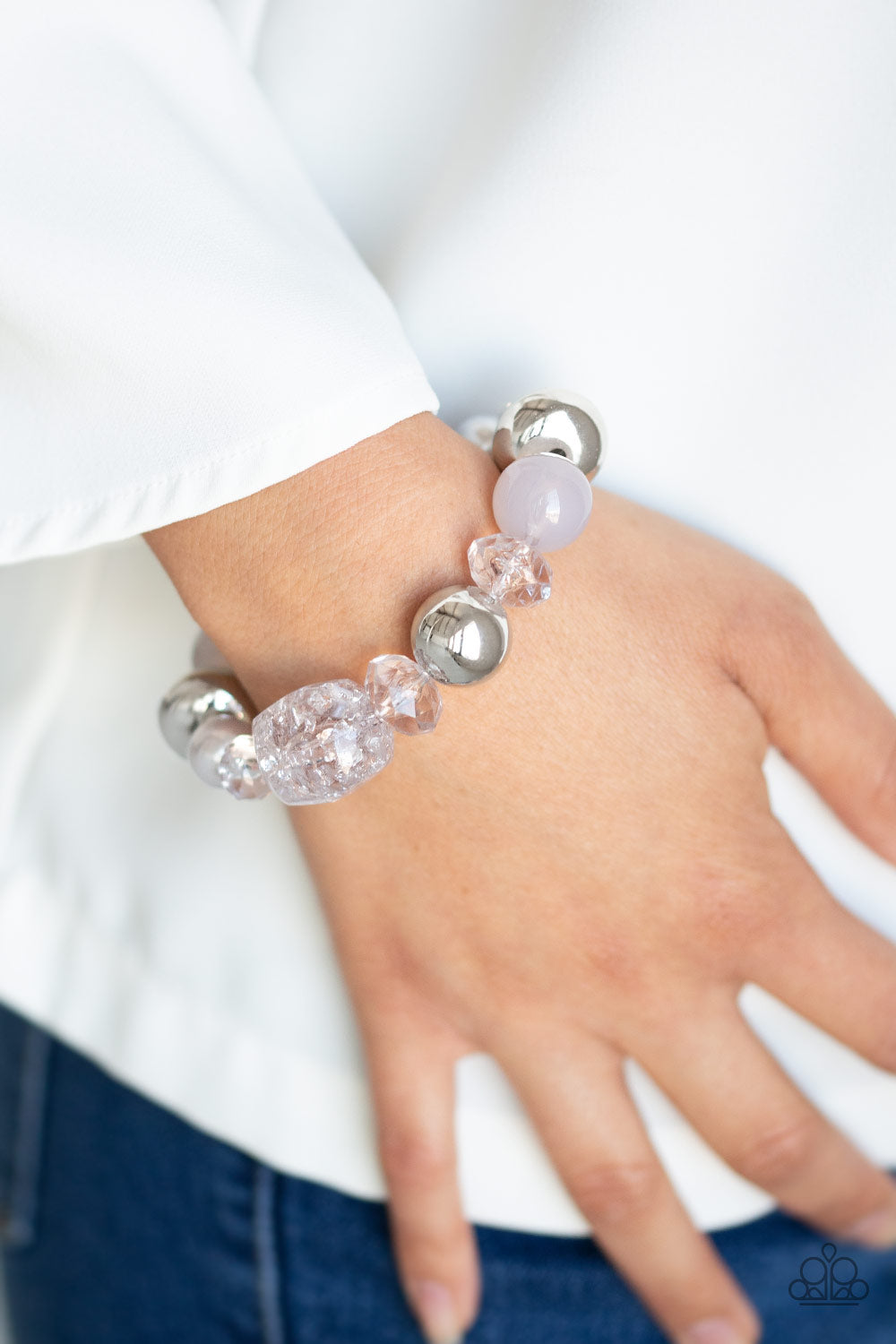 Paparazzi Bracelets - Ice Ice-Breaker - Silver