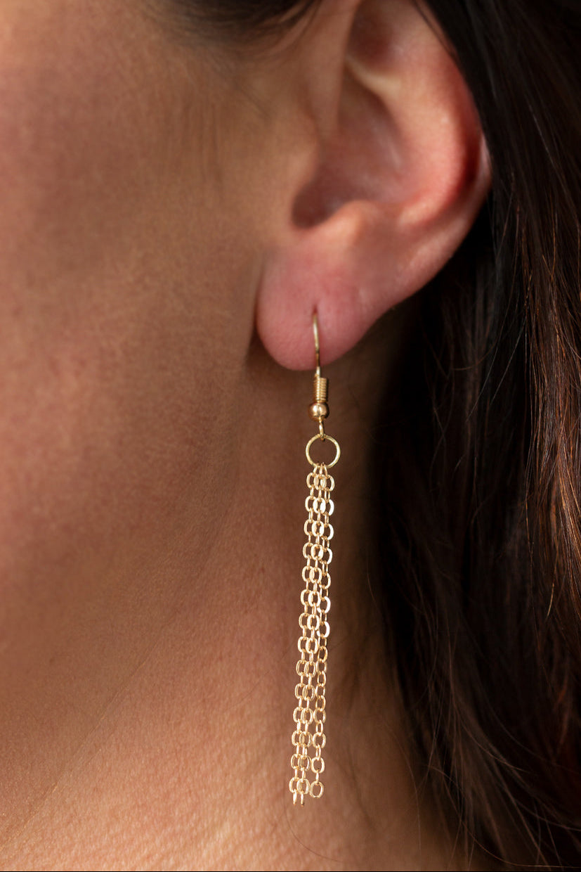 Paparazzi necklace - Straight From The Heart - Gold