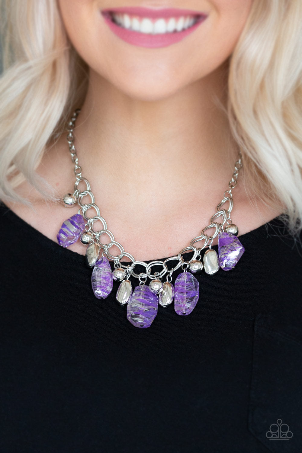 Paparazzi Necklaces - Chroma Drama - Purple