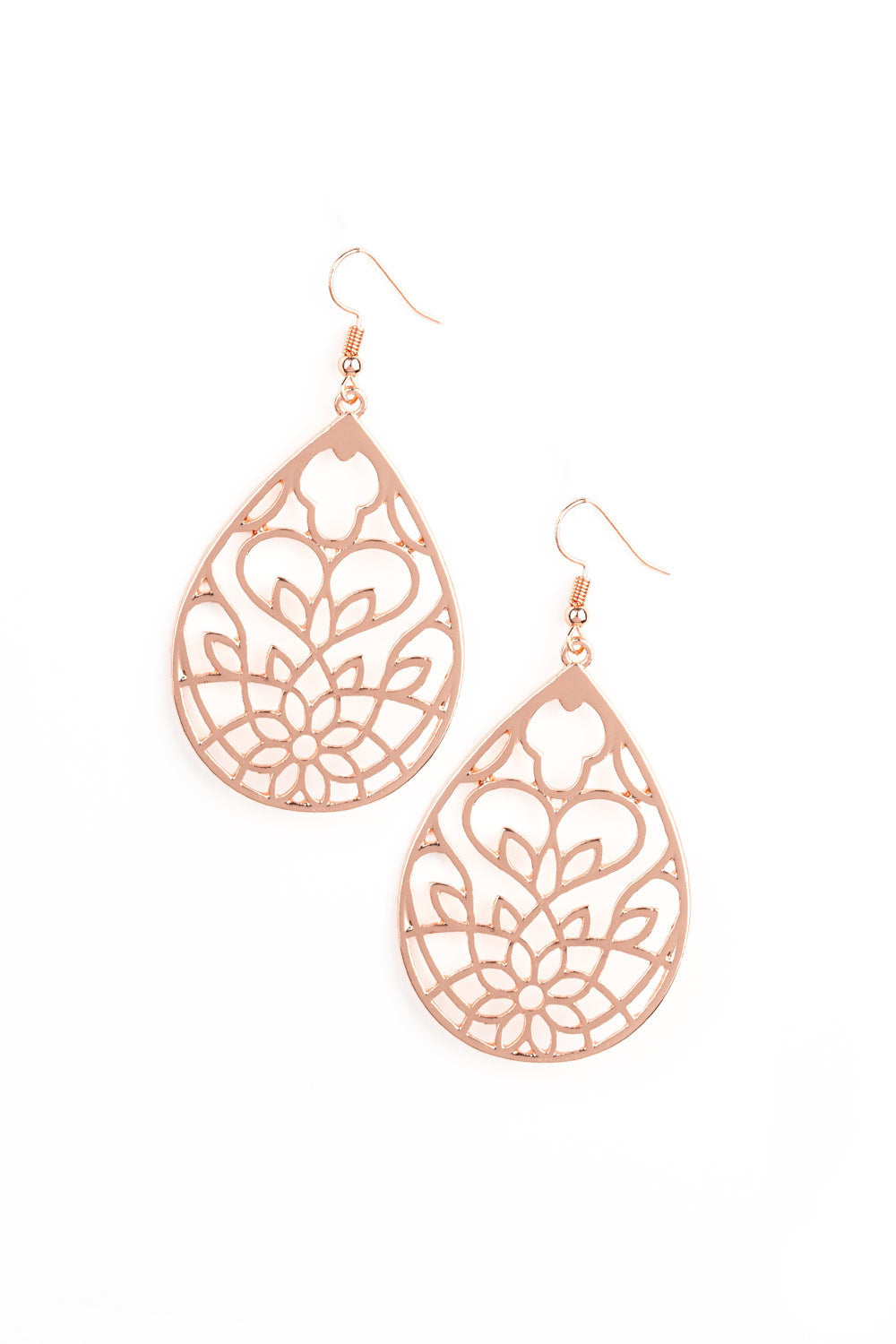 Paparazzi earring - Lovely Lotus - Copper
