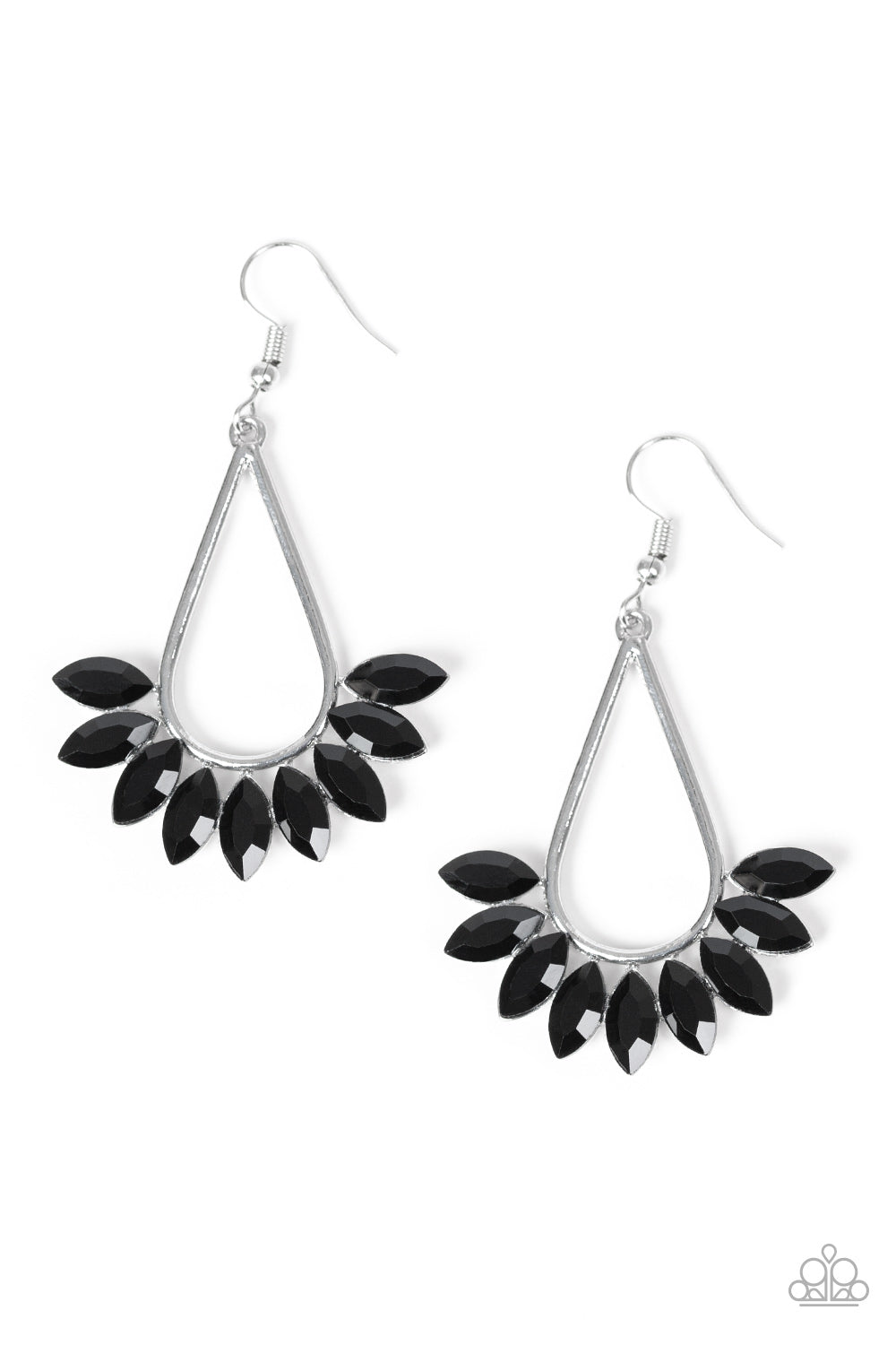 Paparazzi Earrings - Be On Guard - Black