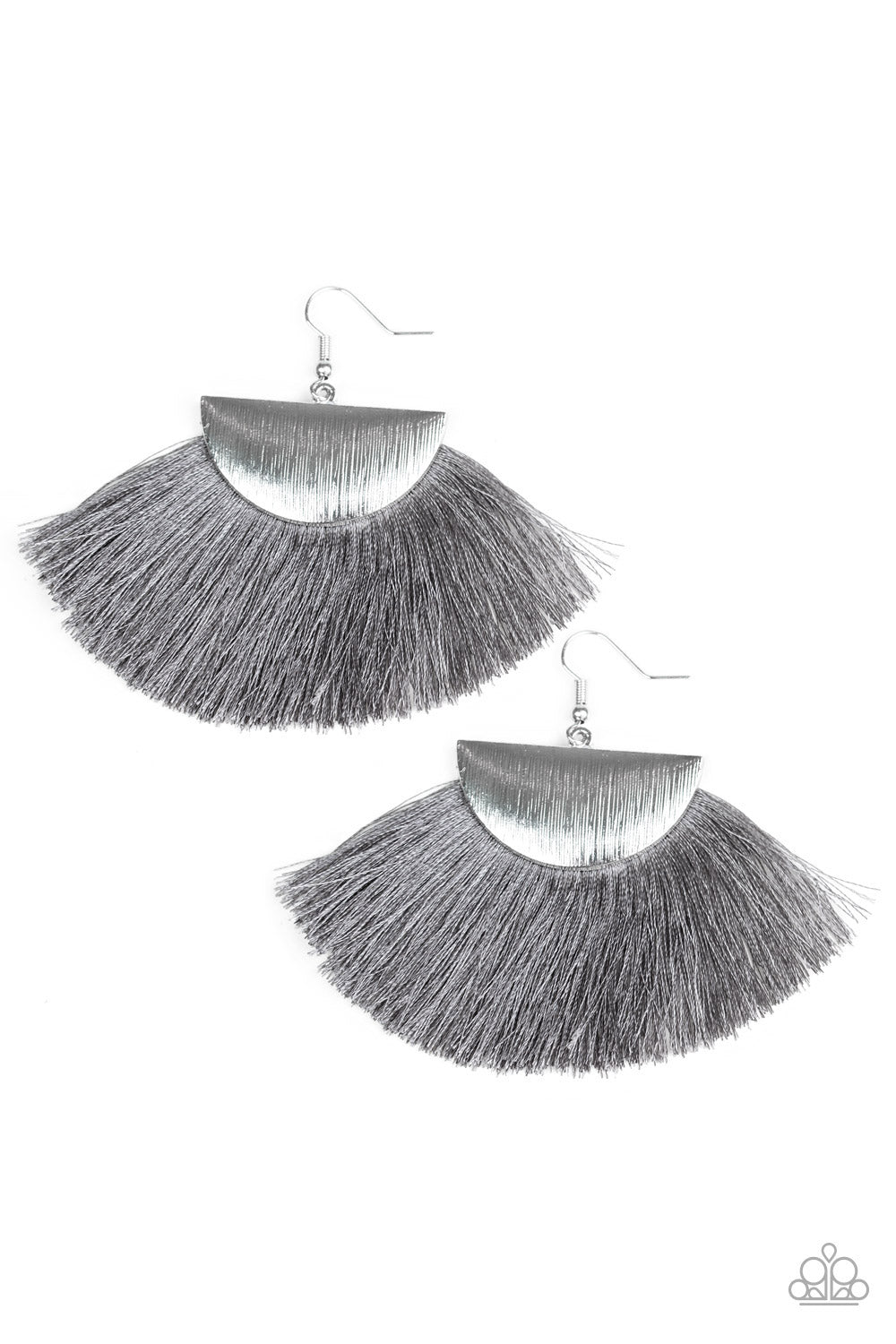 Paparazzi earring - Fox Trap - Silver