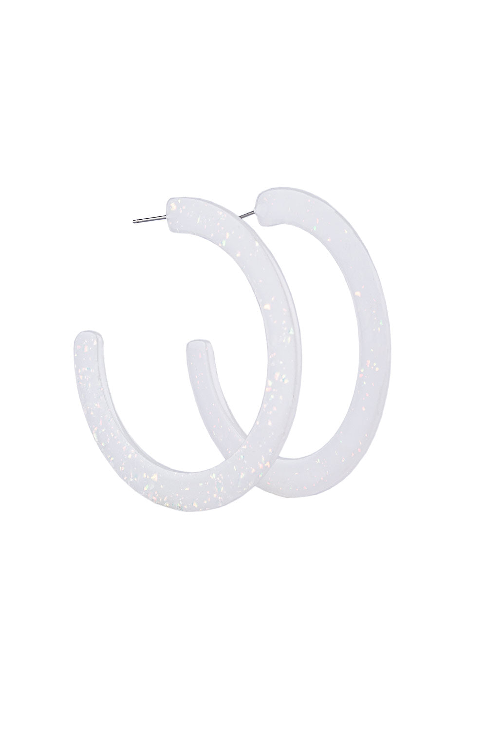 Paparazzi Earrings - HAUTE Tamale - White - E141