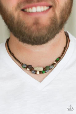 Paparazzi Urban Collection - Tiki Trek - Green Necklace