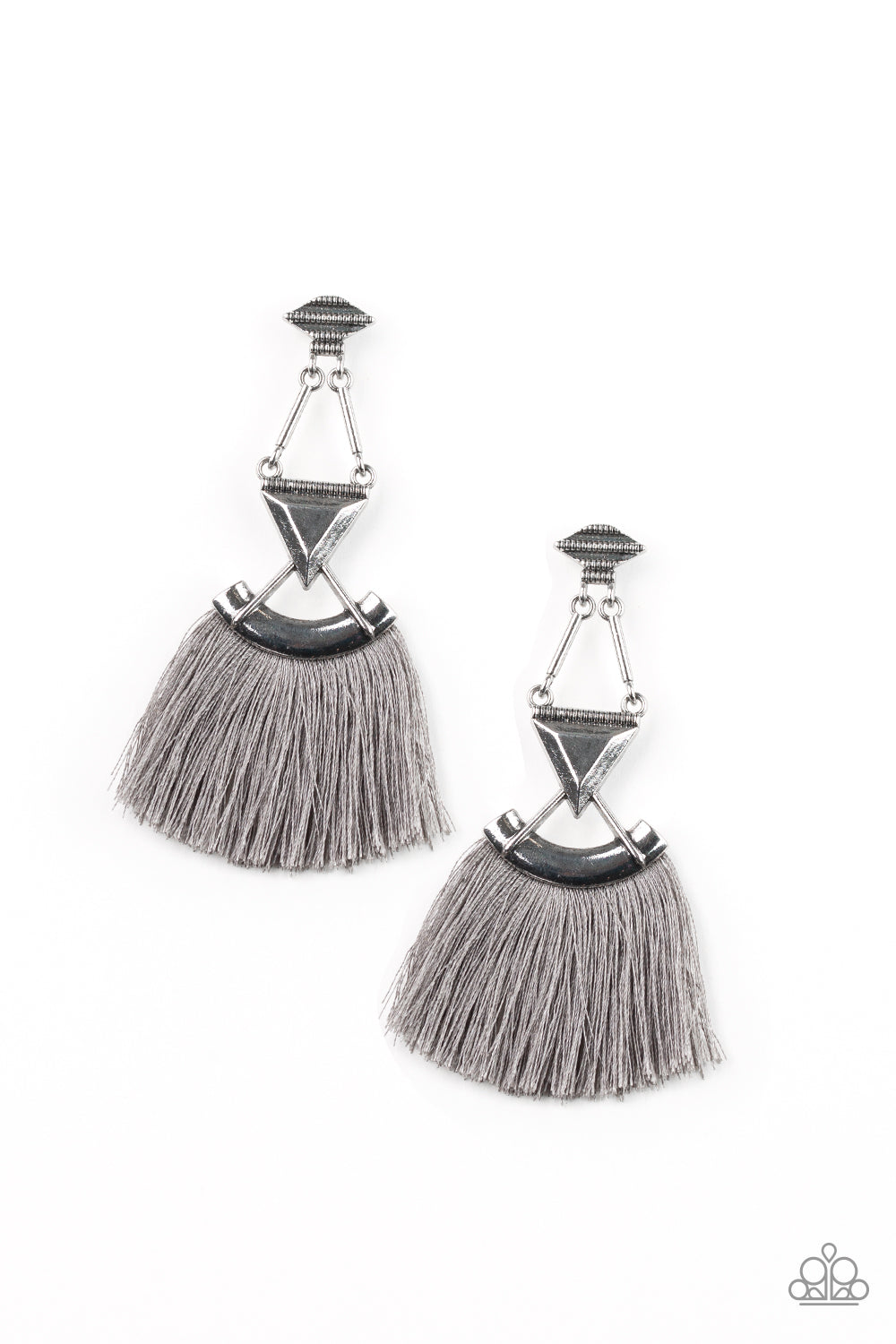 Paparazzi Earrings - Puma Prowl - Silver