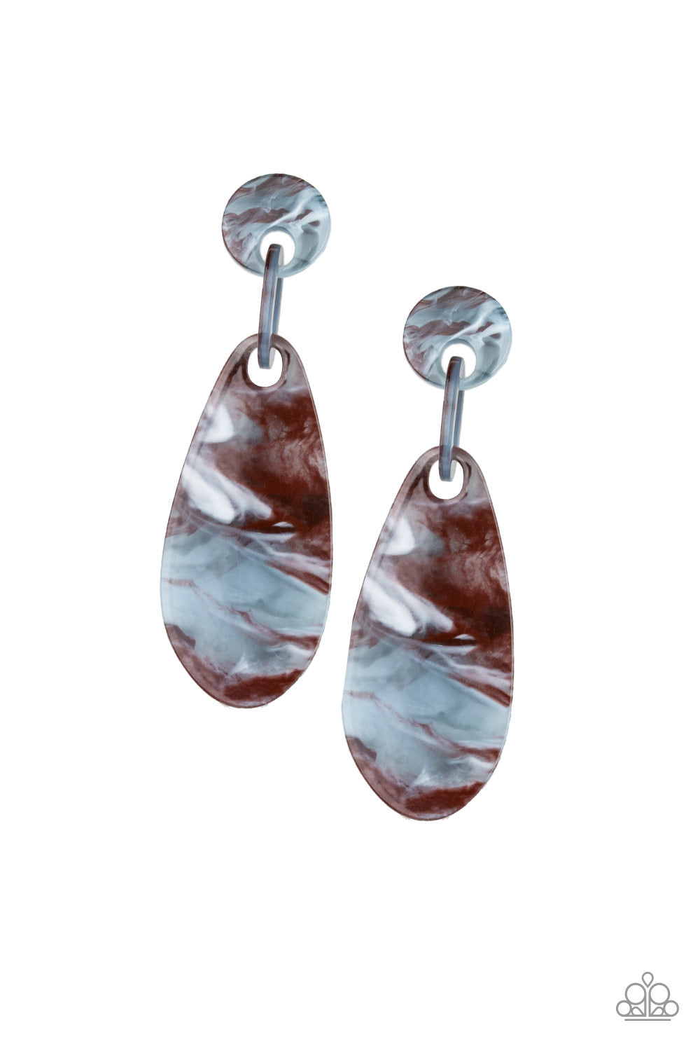 Paparazzi Earrings - A HAUTE Commodity - Brown