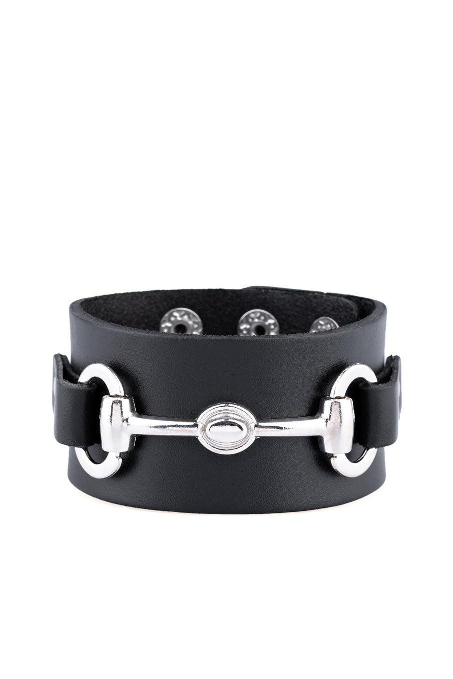 Paparazzi Men's Collection - Biker Band - Black - Urban Collection