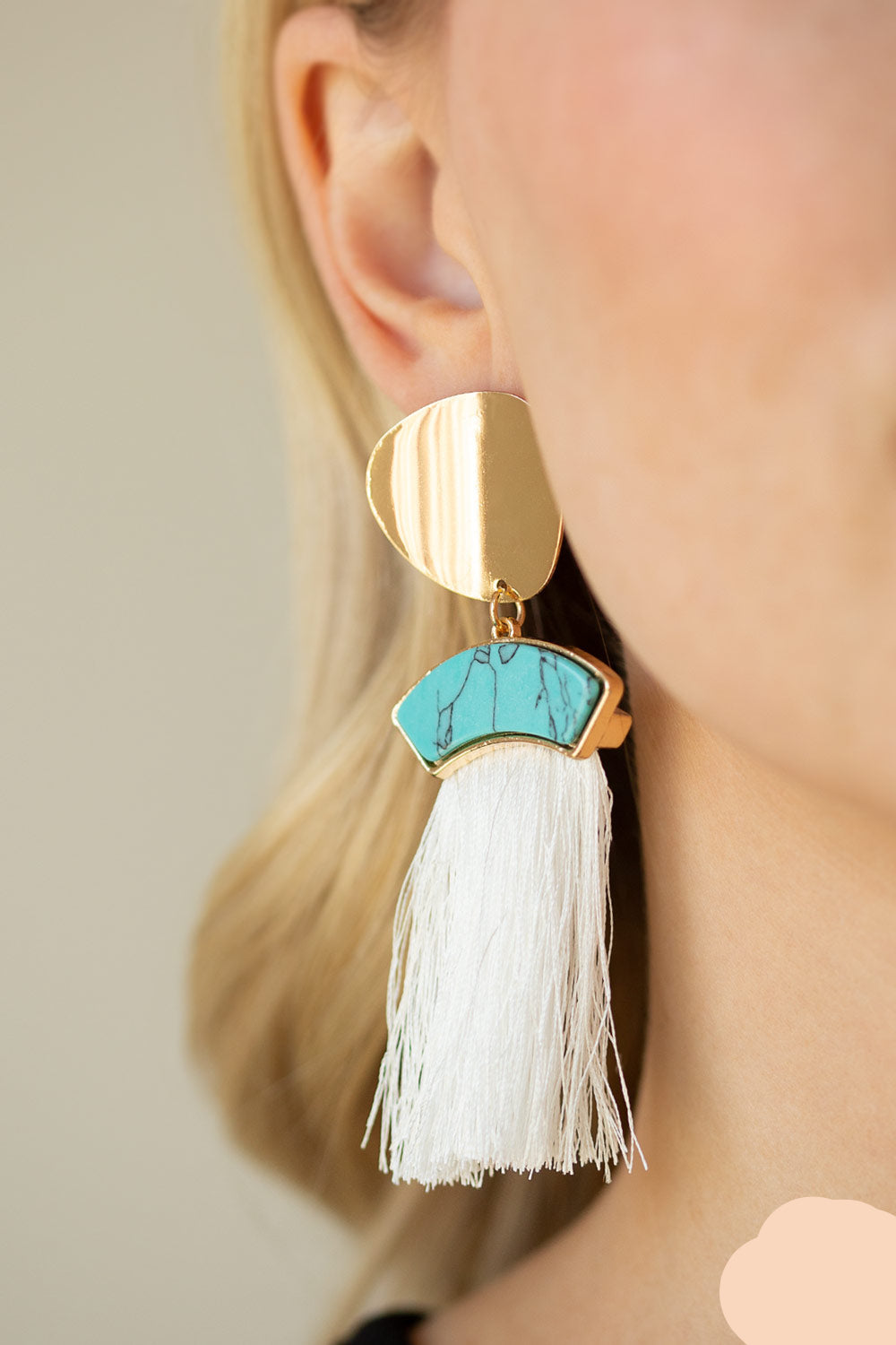 Paparazzi Earrings - Insta Inca - Blue
