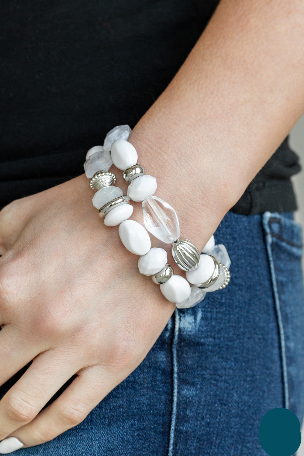 Paparazzi Bracelets - Beach Brunch - White