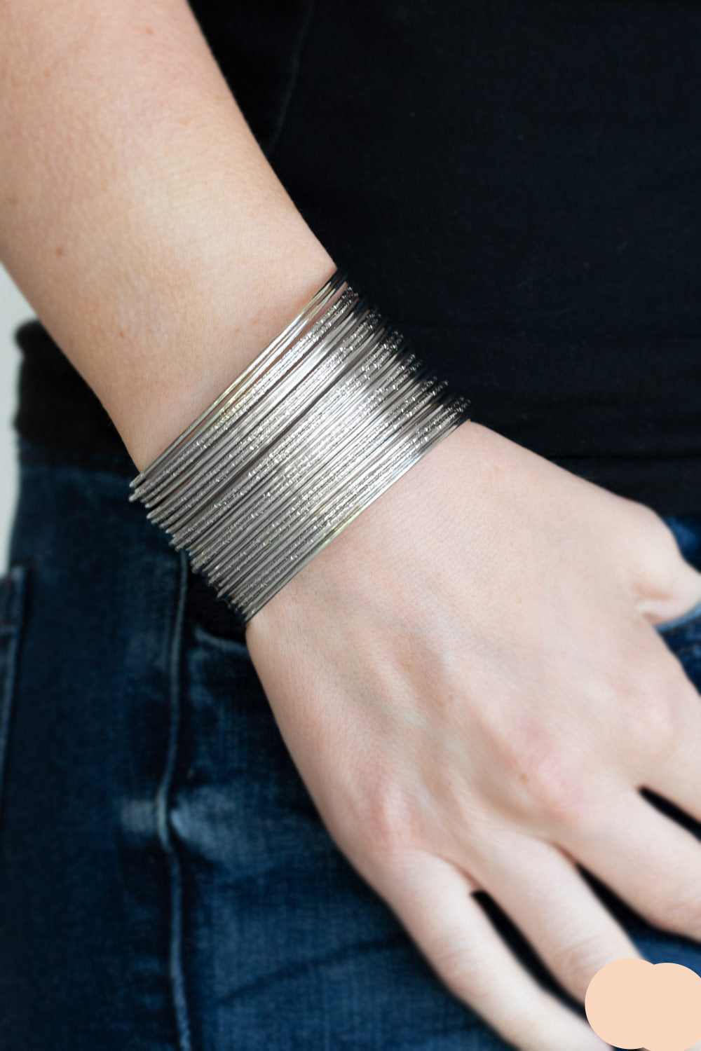Paparazzi Bracelets - Stacked To The Max - Silver - B271