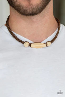 Paparazzi Urban Collection - Urban Carpentry - Brown - Necklace