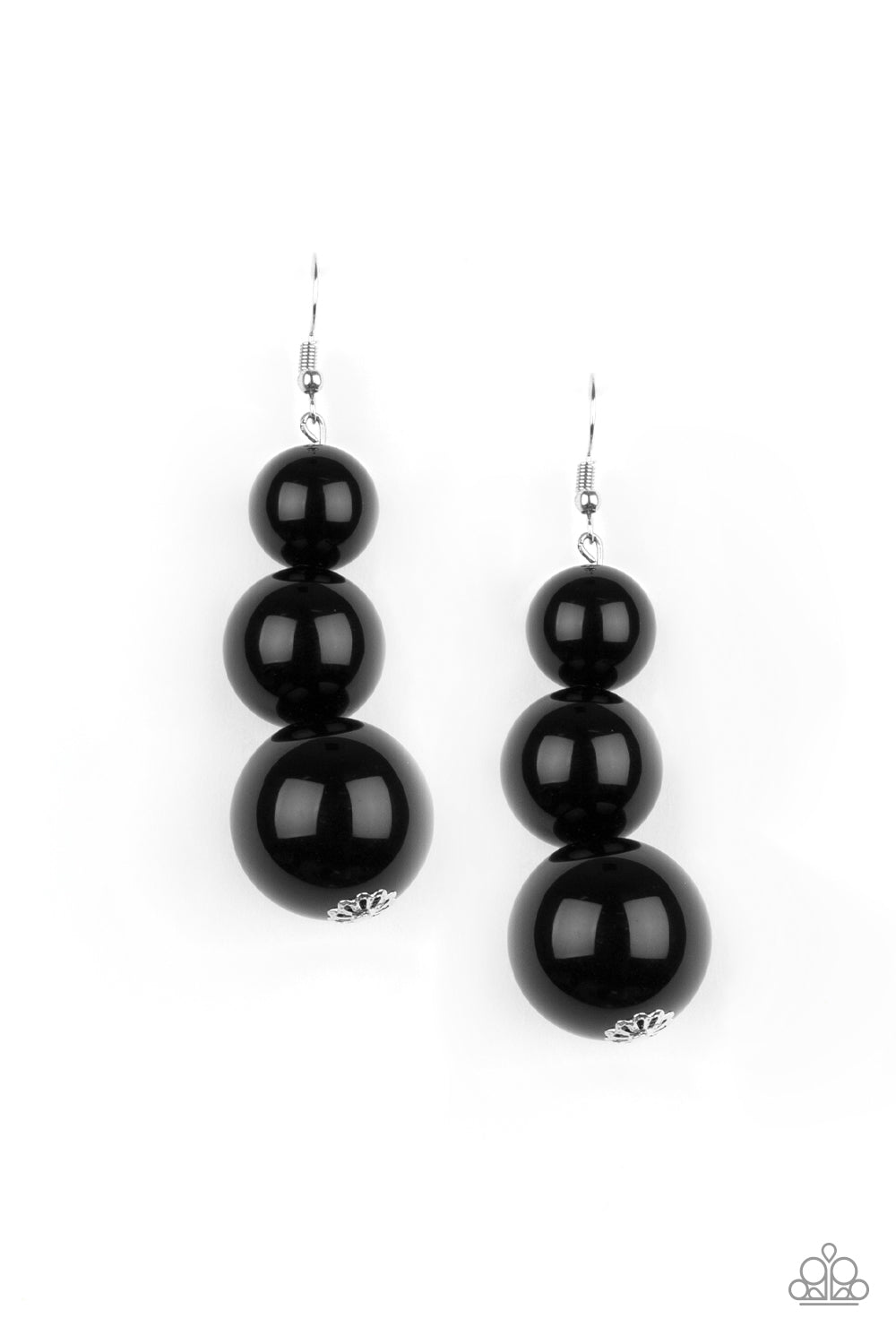 Paparazzi earring - Material World - Black