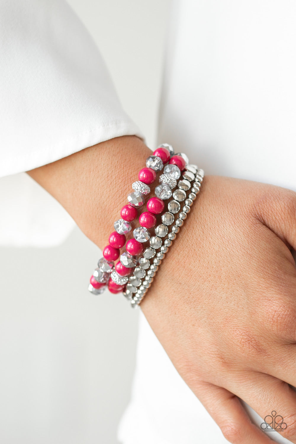 Paparazzi Bracelets - Socialize - Pink