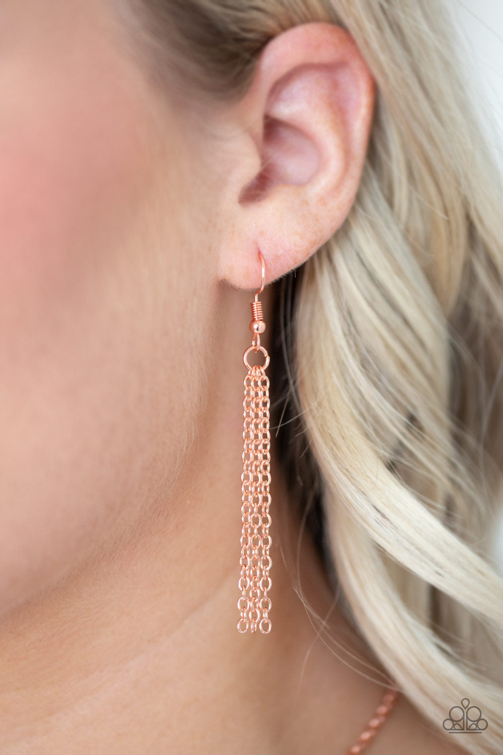 Paparazzi Necklaces - Square It Up - Copper