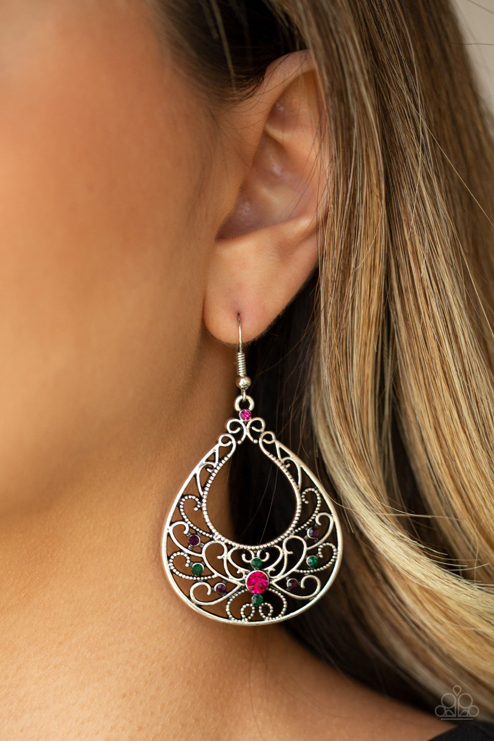 Paparazzi Earrings - Vine Shine - Multi