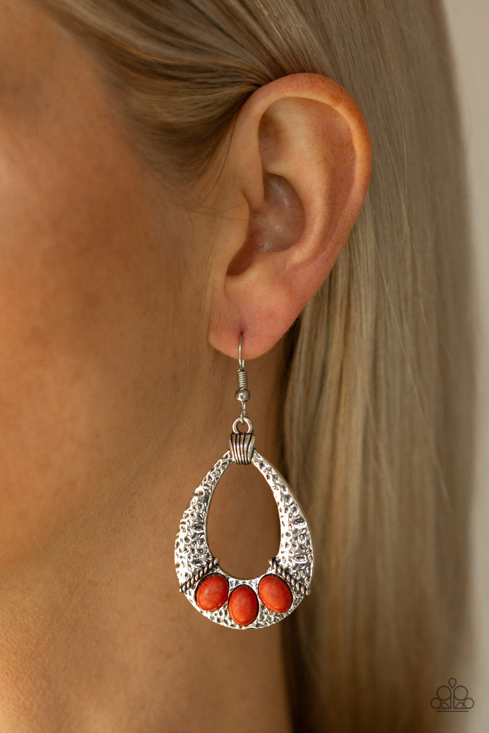 Paparazzi Earrings - Terra Terrific - Orange