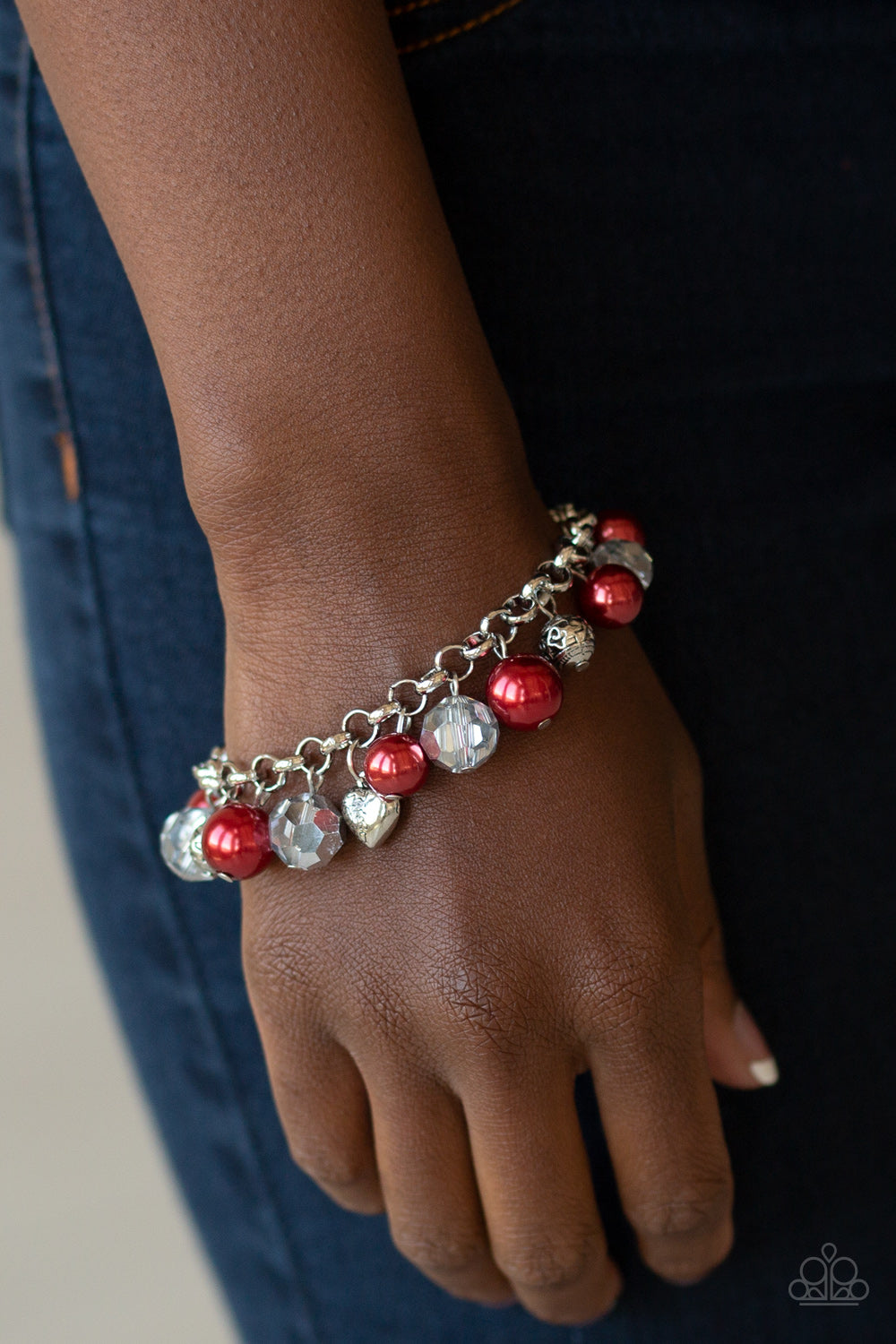 Paparazzi Bracelets - Cupid Couture - Red