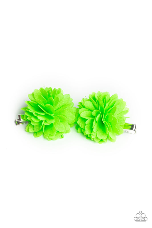 Paparazzi Hair Accessories - Neatly Neon - Green