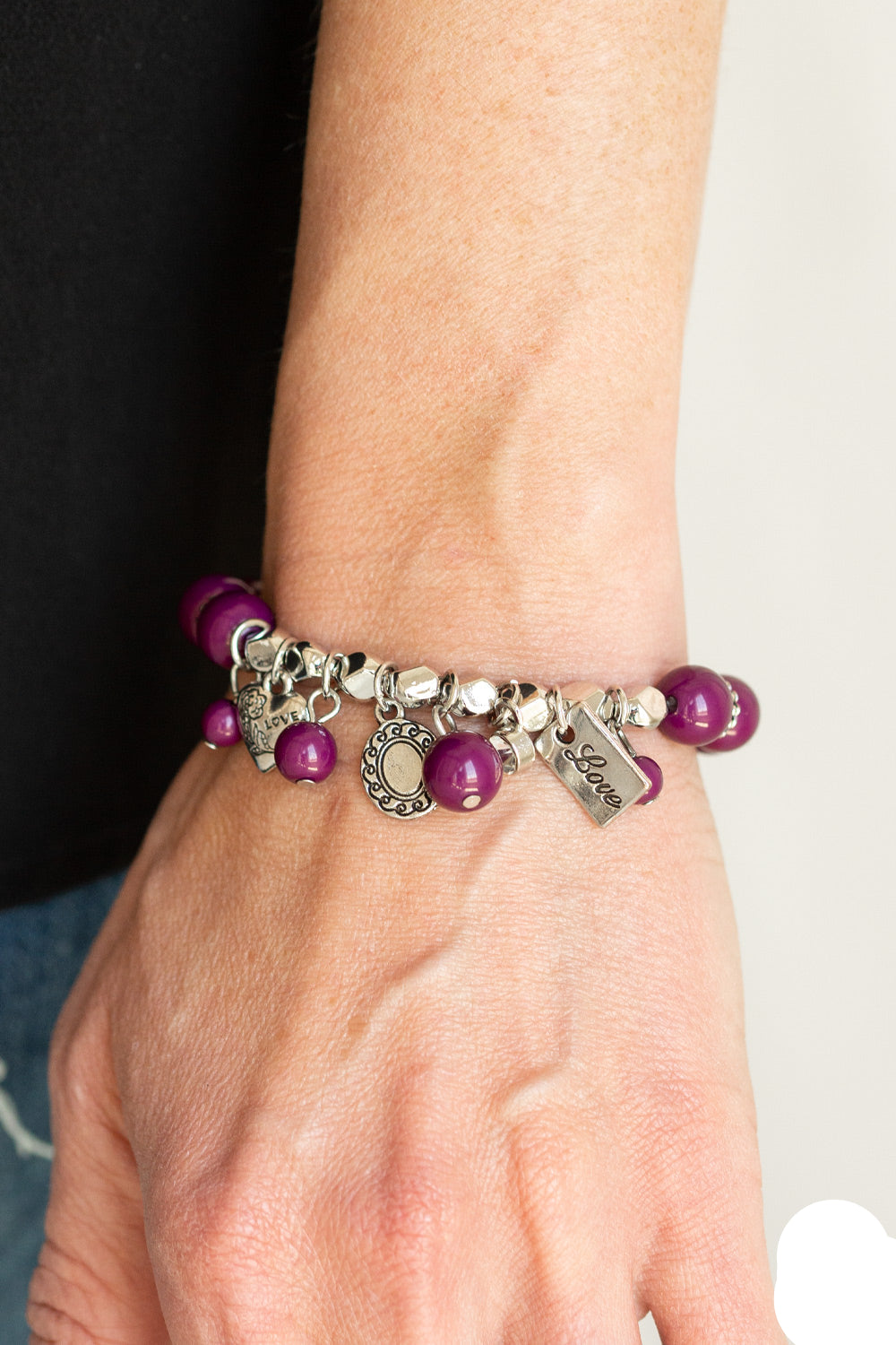 Paparazzi Bracelets - One True Love - Purple