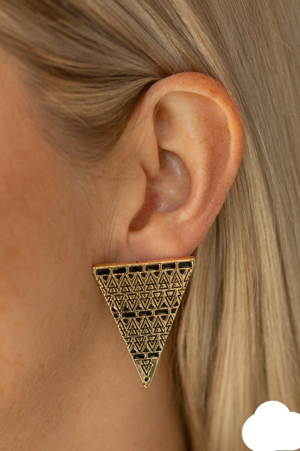 Paparazzi Earrings - Terra Tricolor - Brass