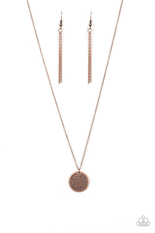 Paparazzi Necklaces - All You Need Is Trust - Copper