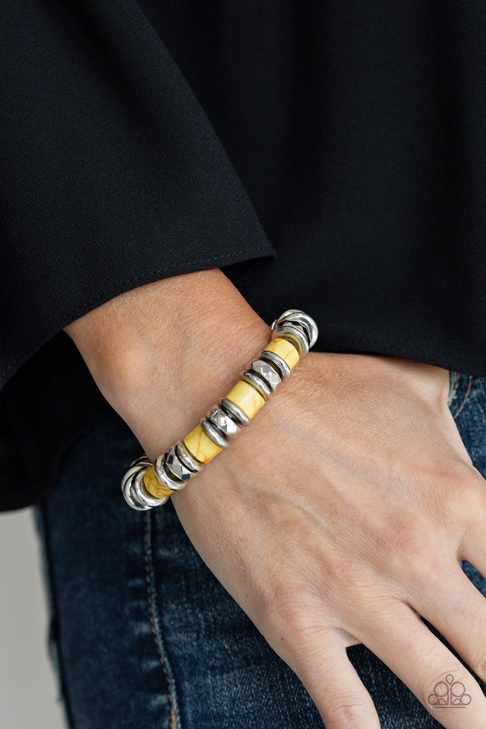 Paparazzi Bracelets - Sonoran Stonehenge - Yellow