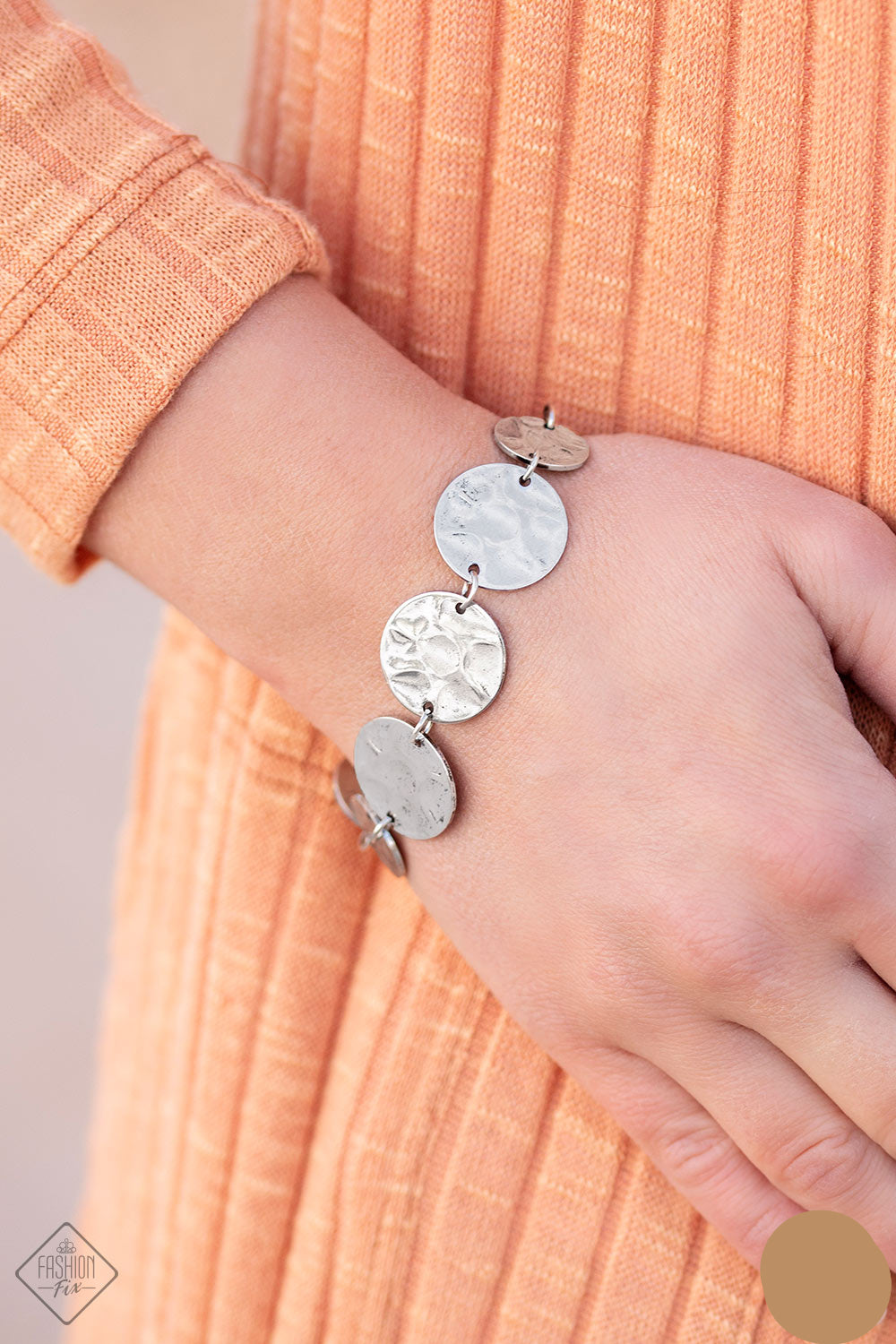 Paparazzi Bracelets - Rustic Reflections - Silver