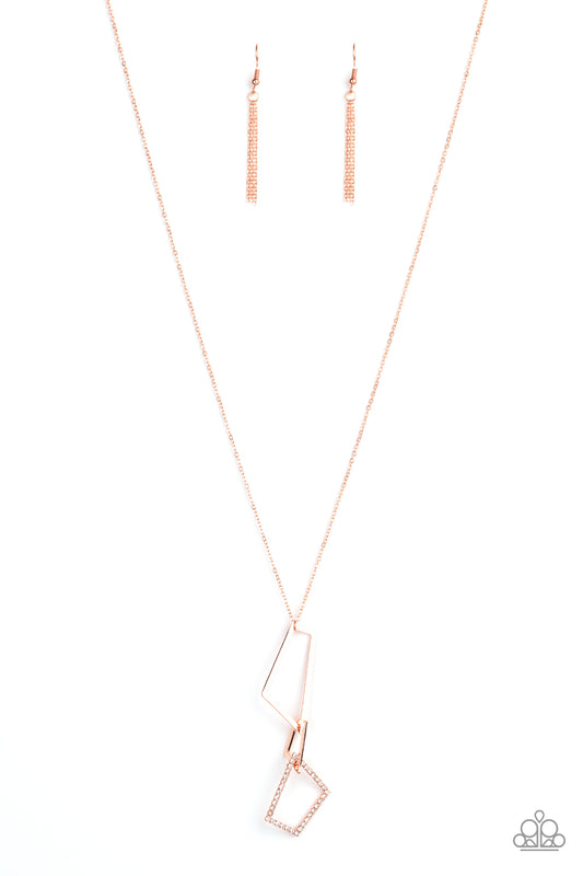 Paparazzi Necklaces - Shapely Silhouettes - Copper