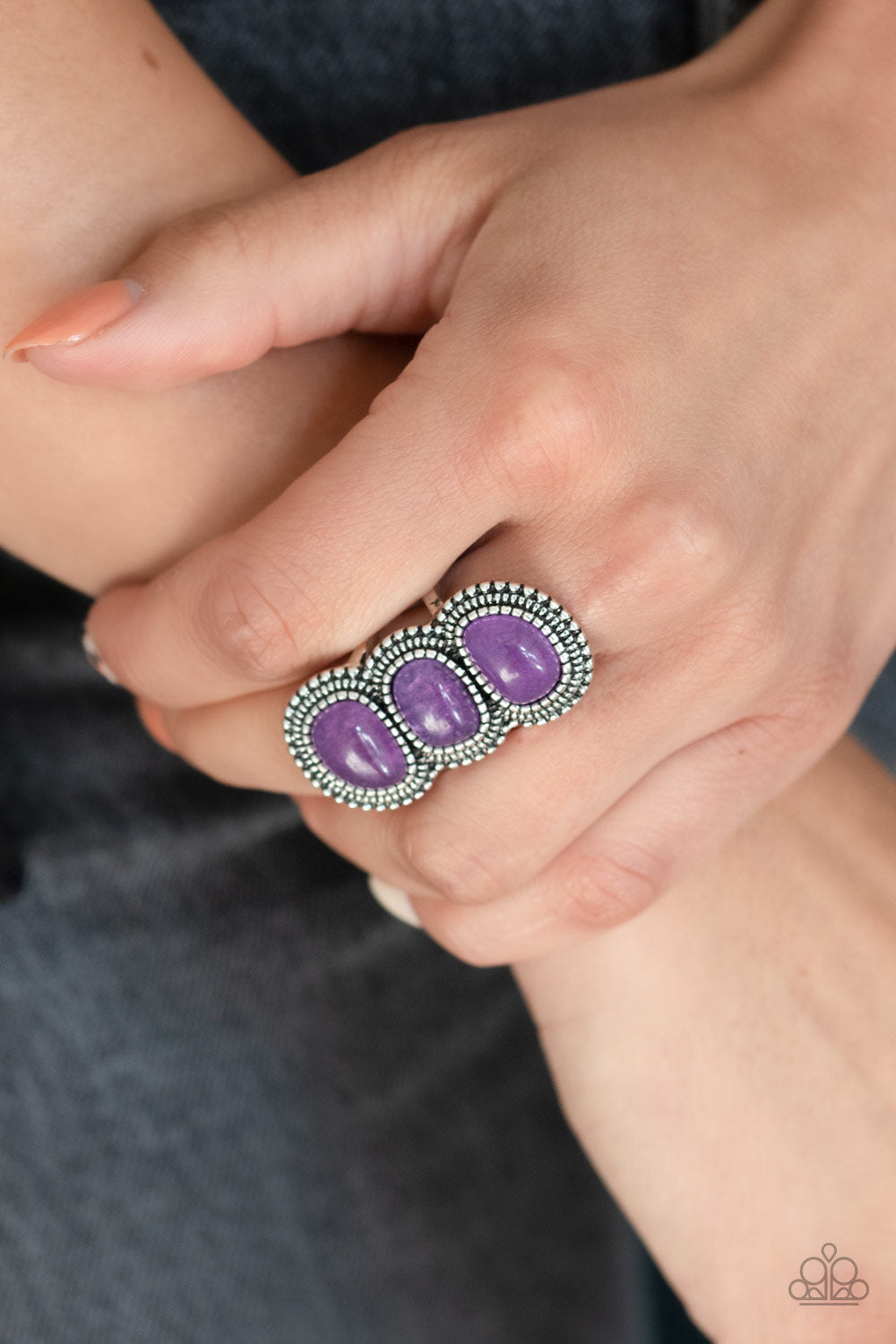 Paparazzi Rings - Radiant Rubble - Purple