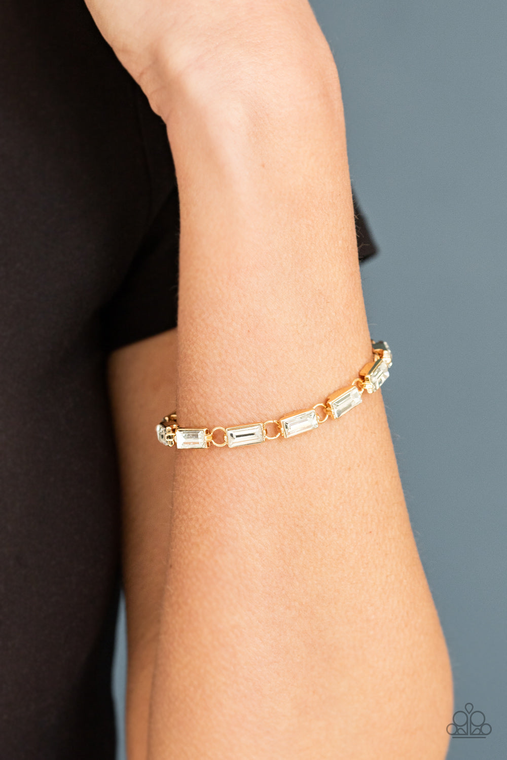 Paparazzi Bracelets - Irresistibly Icy - Gold