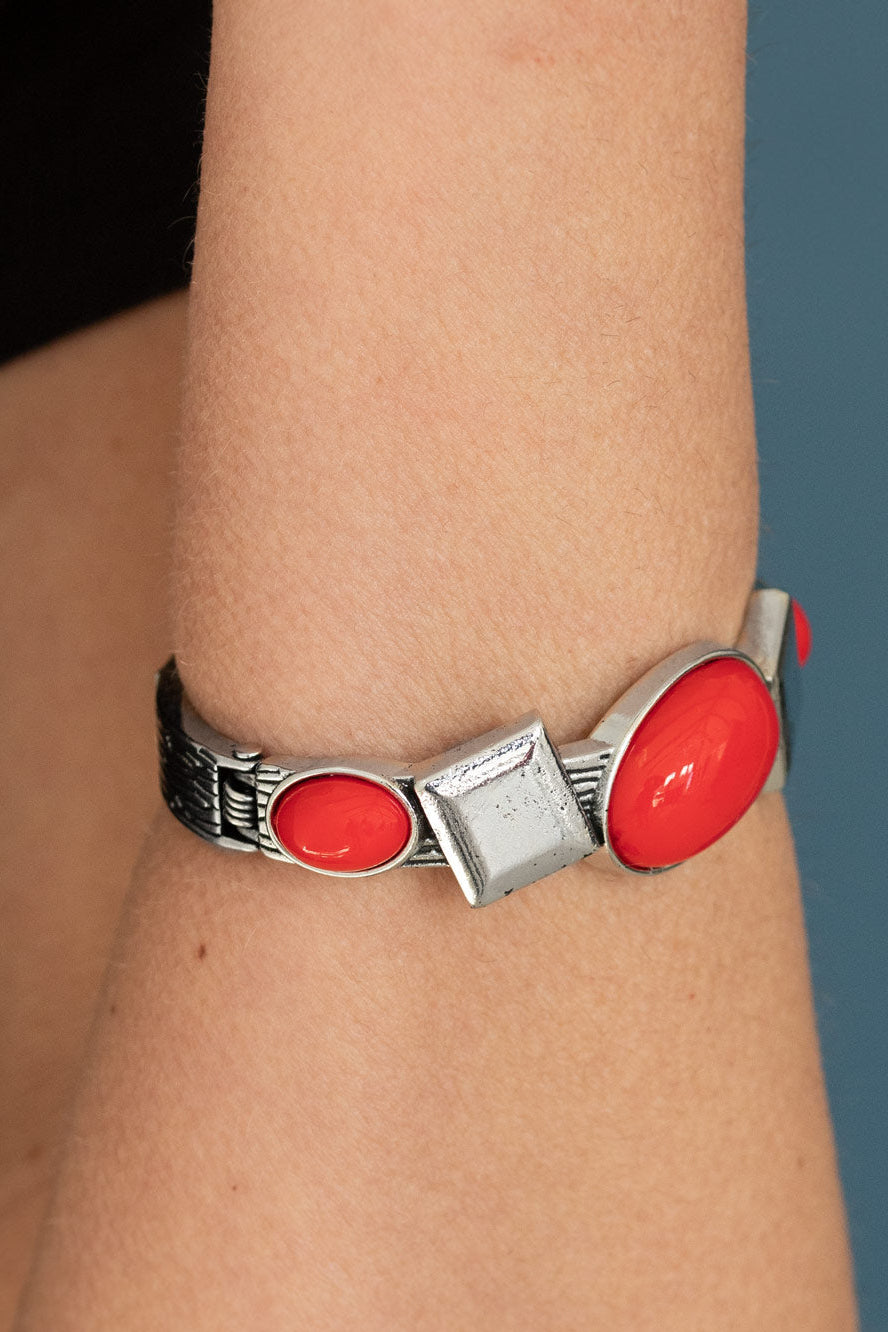 Paparazzi Bracelets - Abstract Appeal - Red