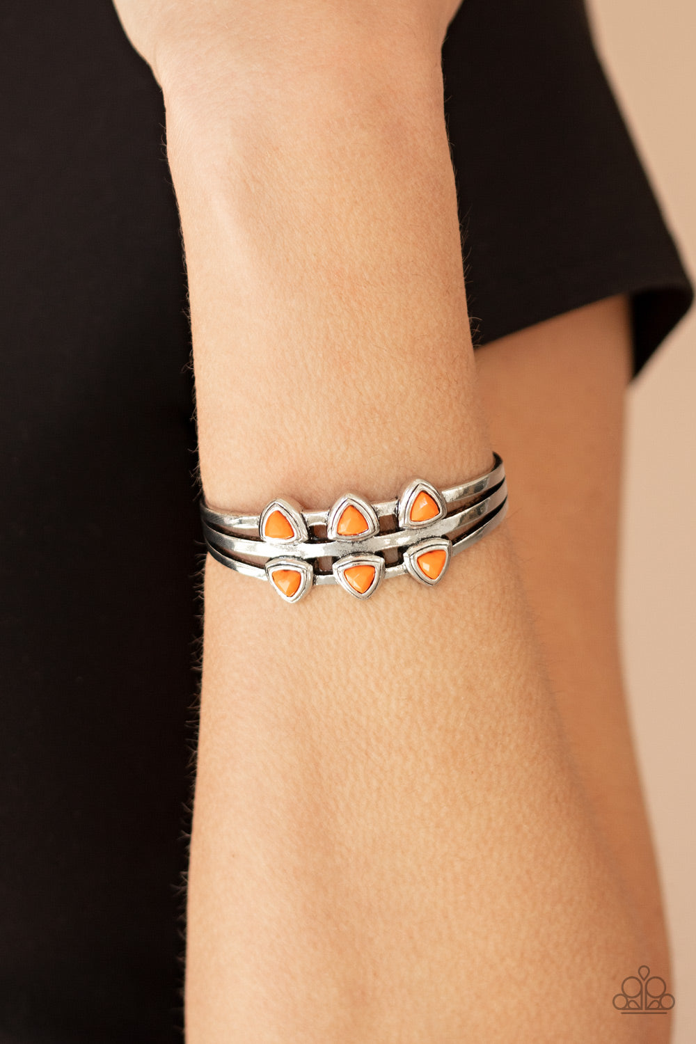 Paparazzi Bracelets - Tribal Triad - Orange