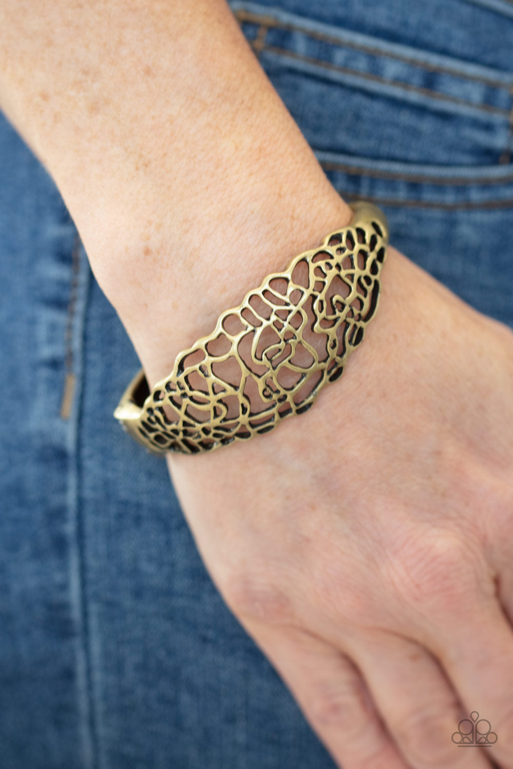 Paparazzi Bracelets - Airy Asymmetry - Brass